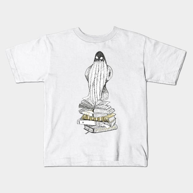 Library Ghost Kids T-Shirt by Créa'RiBo